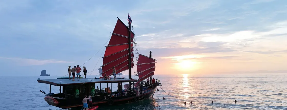 Krabi islands sunset cruise with bioluminescent night swim