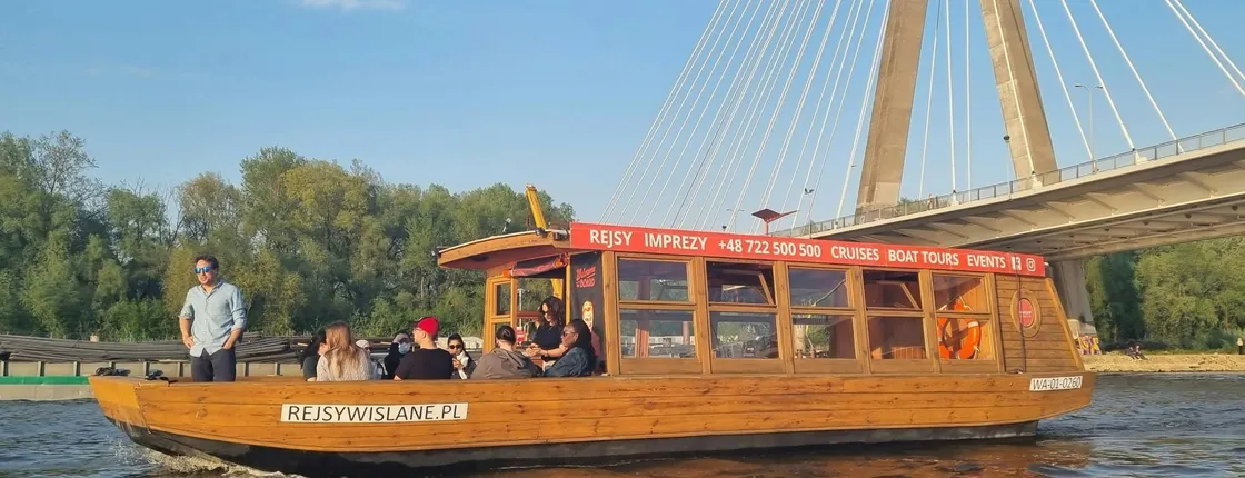 Wooden Vessel Cruise Along the Vistula River in Warsaw