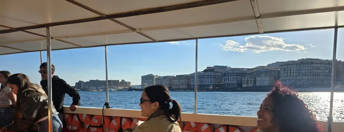 Naples bay cruise with Posillipo and Vesuvius views