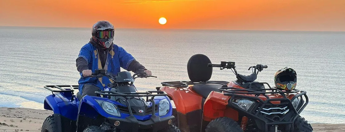 Atlantic coast quad tour and sunset adventure with BBQ in Agadir