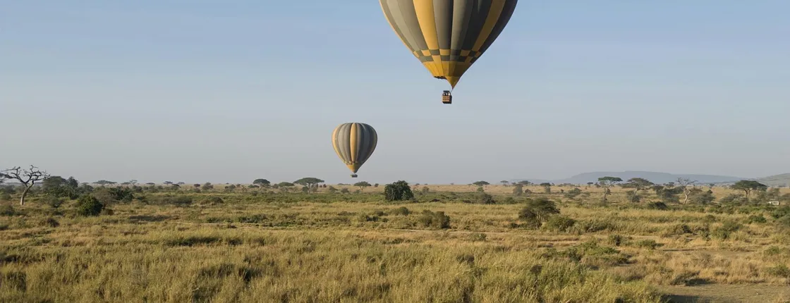Serengeti National Park private two-day safari with hot air balloon