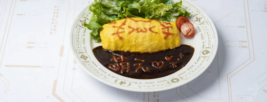 Drawing Omelette Rice Experience at Akihabara Maid Café
