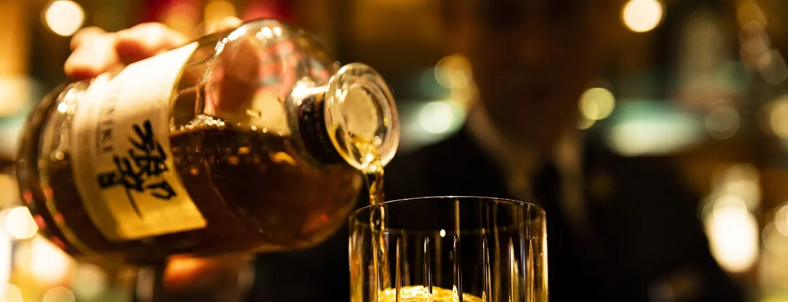 Japanese Whisky Collection Suntory Premium Selection at Captain's Bar