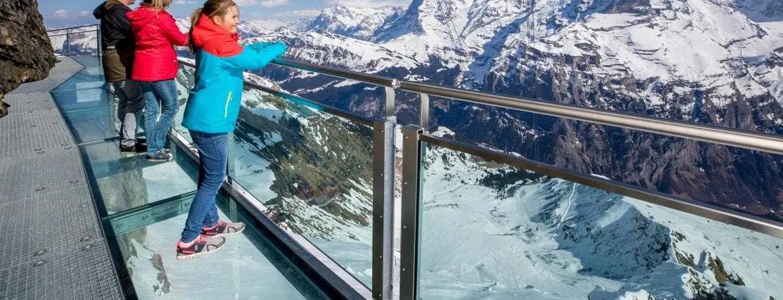 Aerial cableway ticket to Schilthorn Piz Gloria from Stechelberg