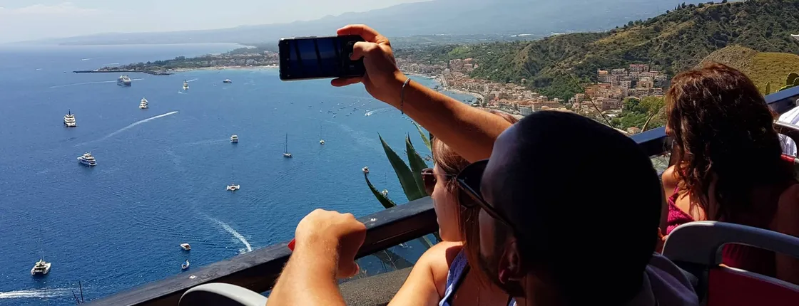 Taormina City by See Bus Ticket - Blue or Red Line