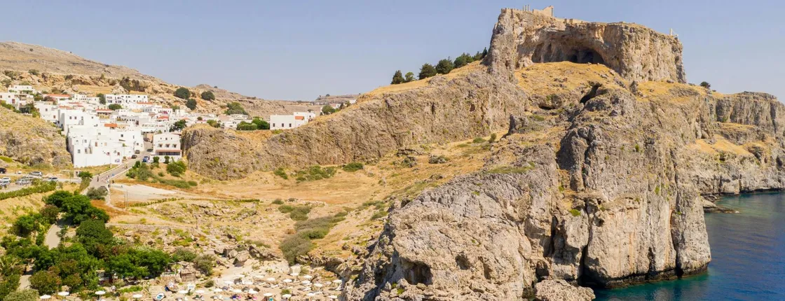 Boat ride on Hippo Submarine in Lindos and swim at Navarone Bay