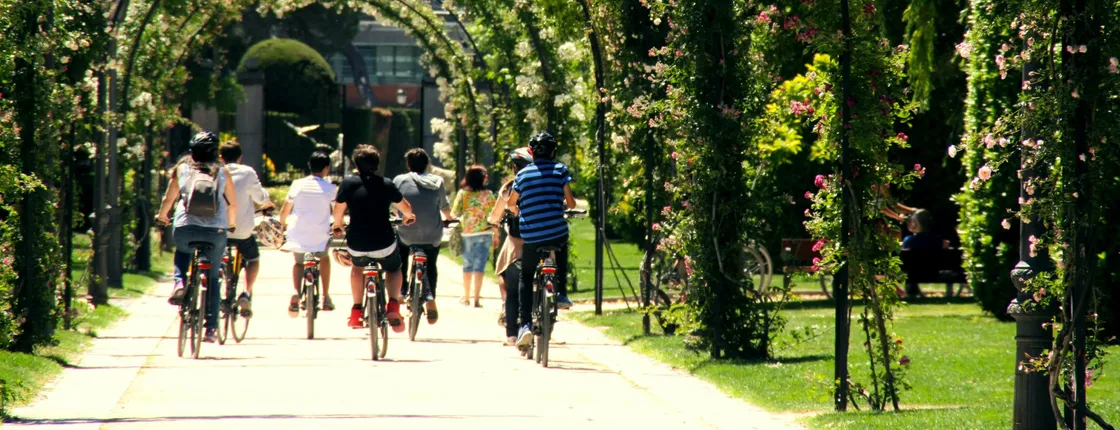 Madrid green bike tour