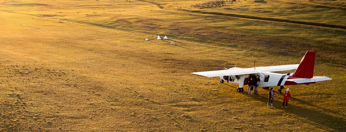 Wineglass Bay and Maria Island wildlife scenic flight tour with lunch