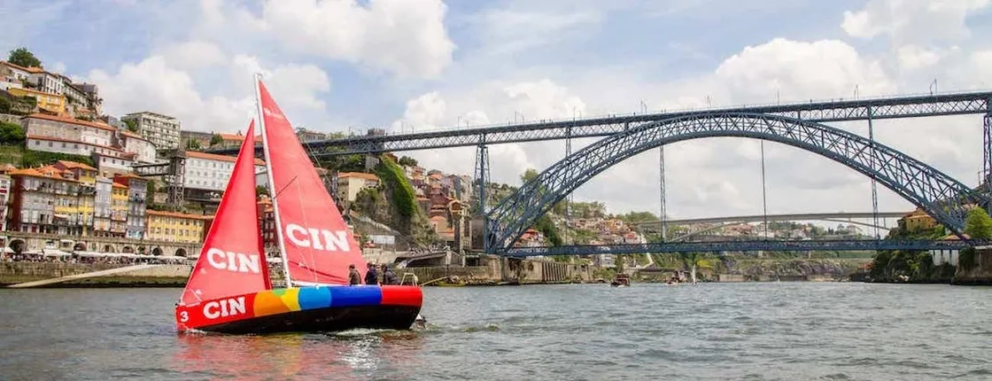 Porto private sailing lesson in a racing boat