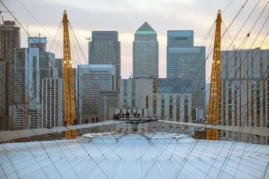 Up at The O2 twilight climb