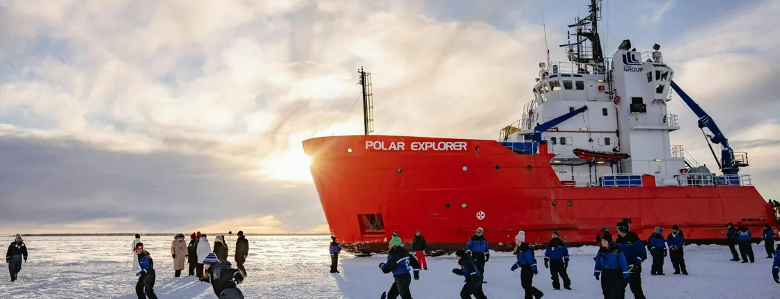 Polar Explorer icebreaker cruise in Swedish Lapland