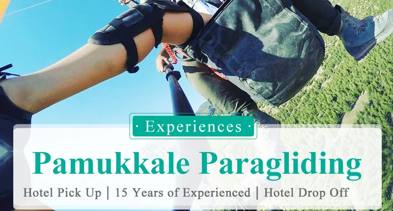Turkey Denizli Pamukkale Tandem Paragliding Tour