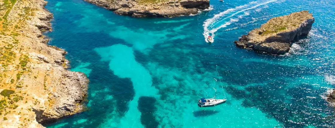 Roundtrip ferry to Comino Blue Lagoon with Gozo option from Marfa