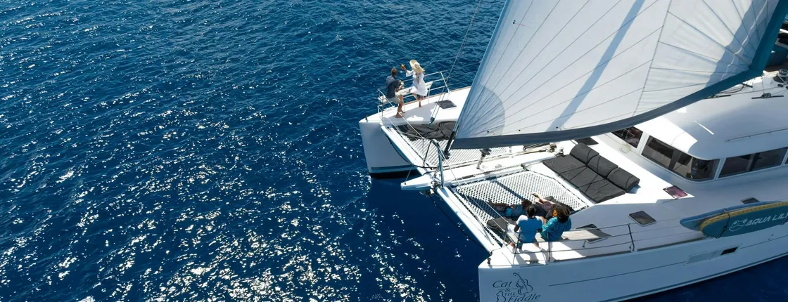 Luxury catamaran sunset cruise