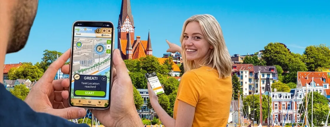 Self-guided digital scavenger hunt in Flensburg
