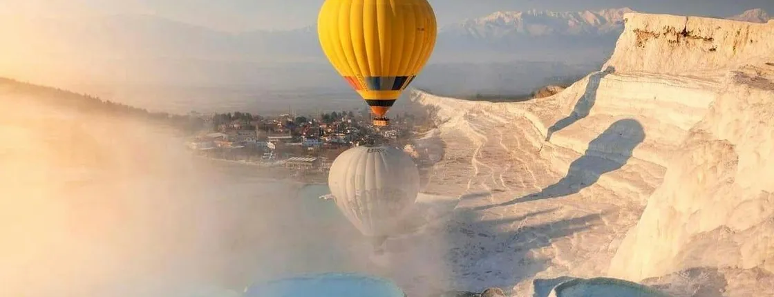 Pamukkale Sunrise Hot Air Balloon Experience & Hierapolis Visit