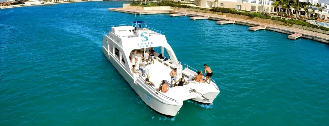 Full-day catamaran cruise with snorkelling and a beachside lunch