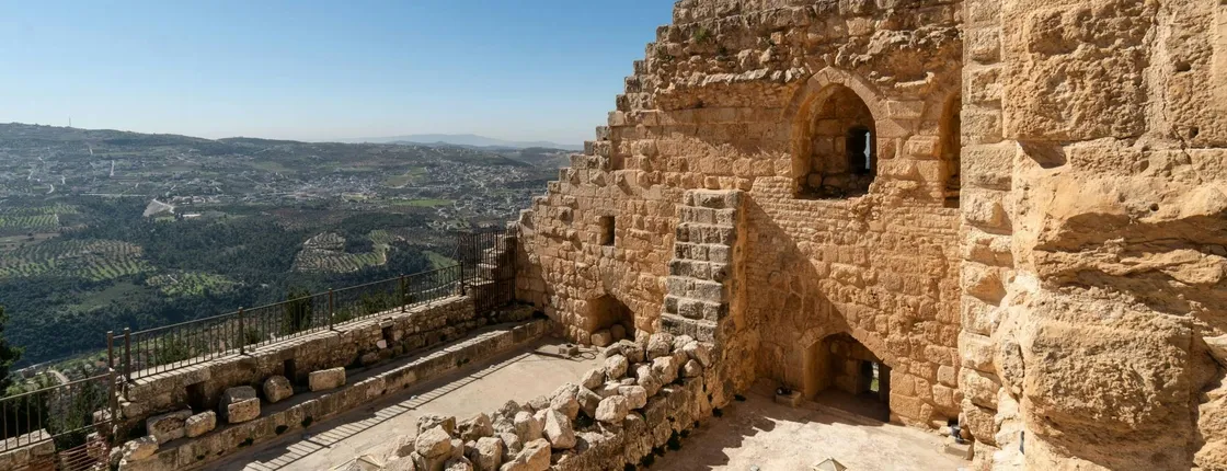 Ajloun Castle and cable car tickets with private transportation