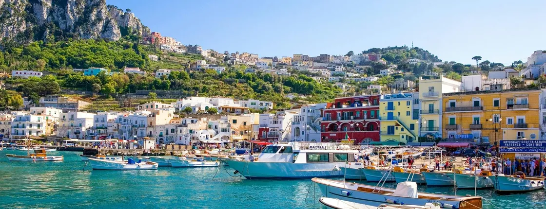 Capri small-group experience with boat tour and bus transfer