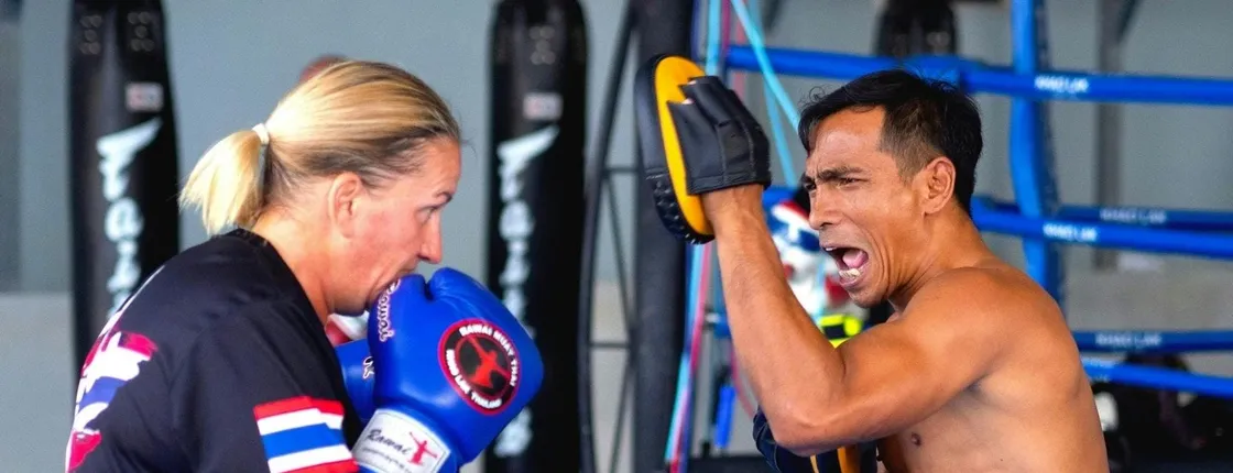 Muay Thai group lesson for beginners in Khao Lak