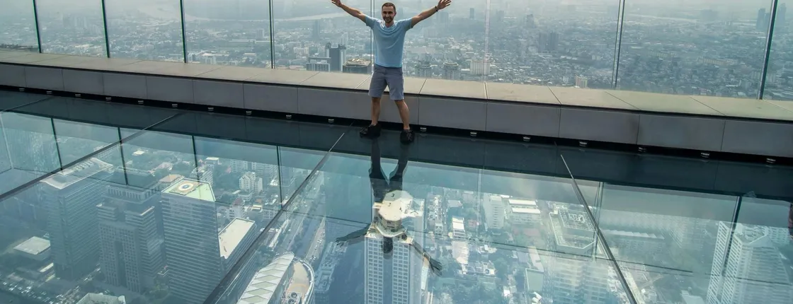 Mahanakhon SkyWalk and I-Tilt experience in Bangkok