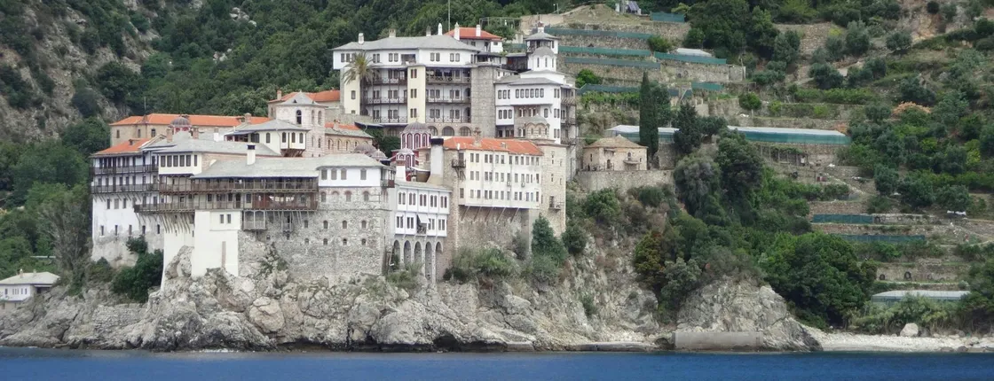 Mount Athos & Banana Beach Boat Cruise with Transfer