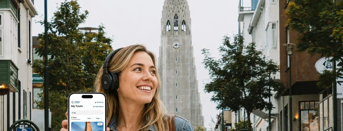 In-App Self-Guided Walking Tour to Discover Reykjavik