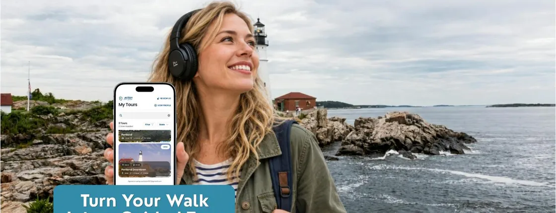 Self-guided walking audio tour of downtown Portland