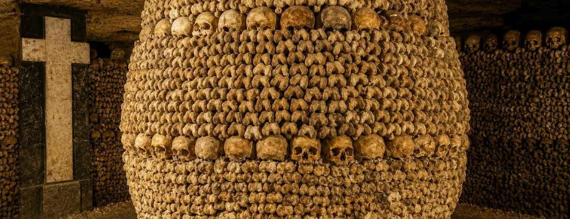 Catacombs of Paris entry ticket with Paris audio guide and eSIM