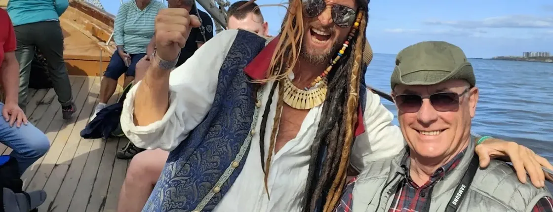 Whale-watching pirate boat tour in Tenerife from Los Cristianos
