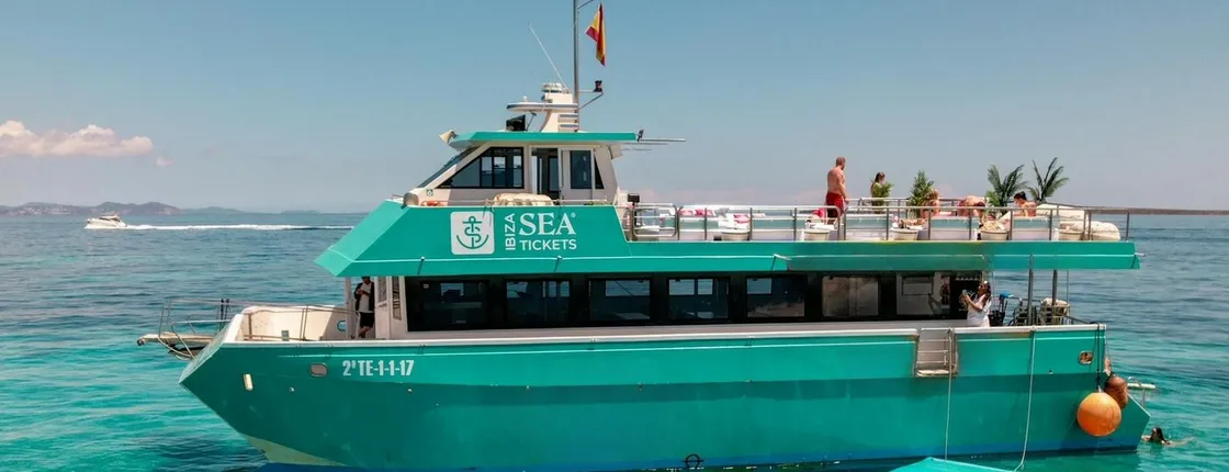 Catamaran day trip to Formentera from Ibiza with food and drinks