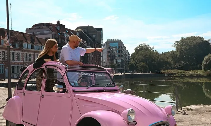 1 Hour Private Lille Tour by Convertible 2CV with a Local Products Tasting