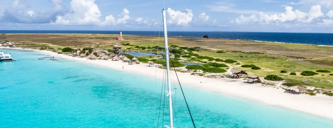 Klein Curaçao BlueFinn catamaran trip with BBQ and happy hour