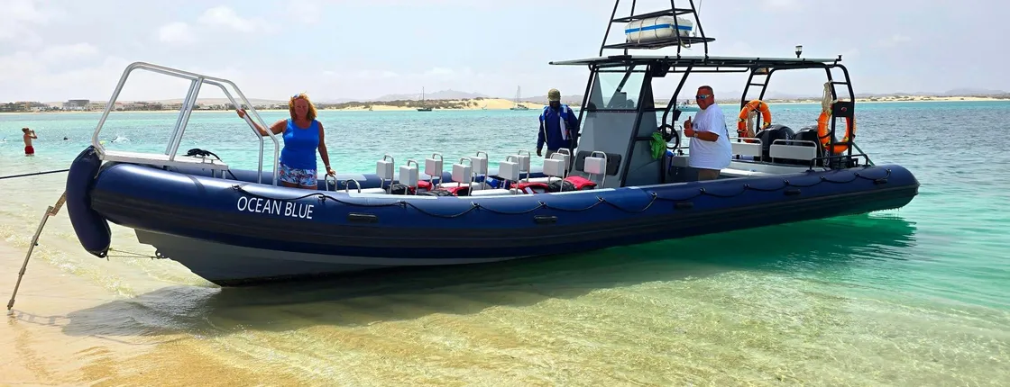 Chaves Bay boat cruise in Boa Vista with swim stop