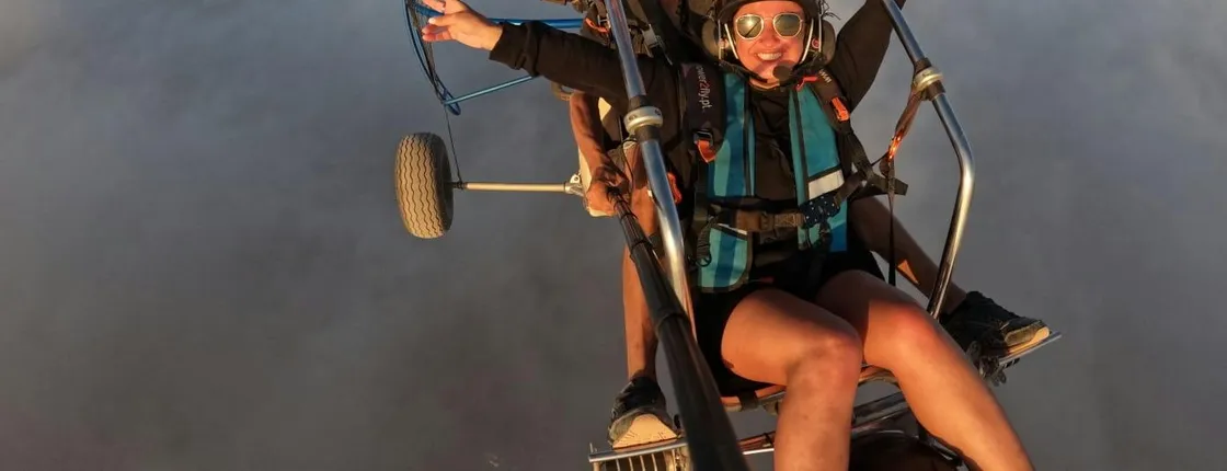 Paratrike flight over Adeje, breathtaking mountains and landscapes