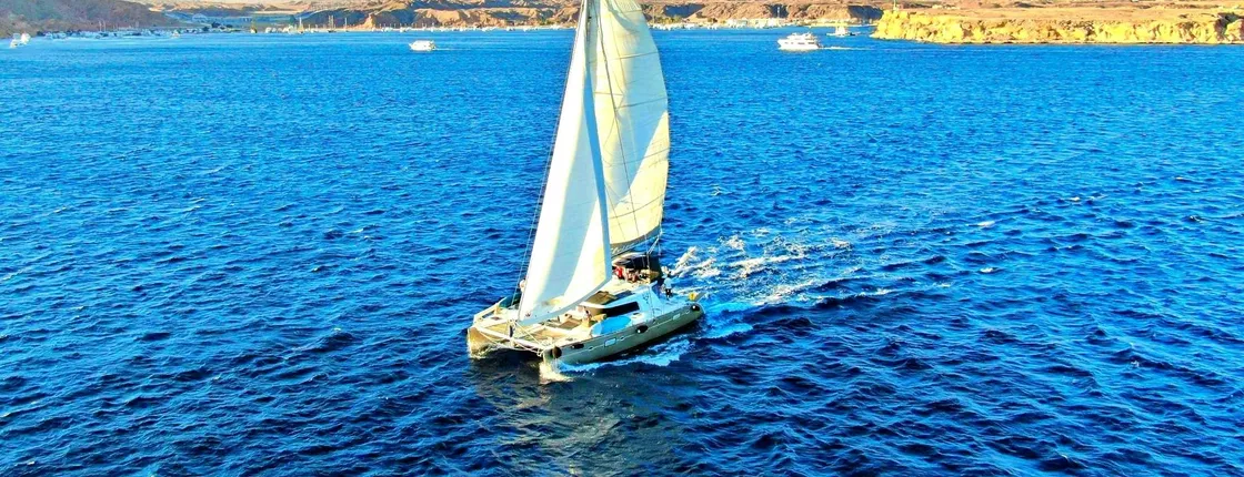 Small group Red Sea catamaran cruise to Ras Mohamed