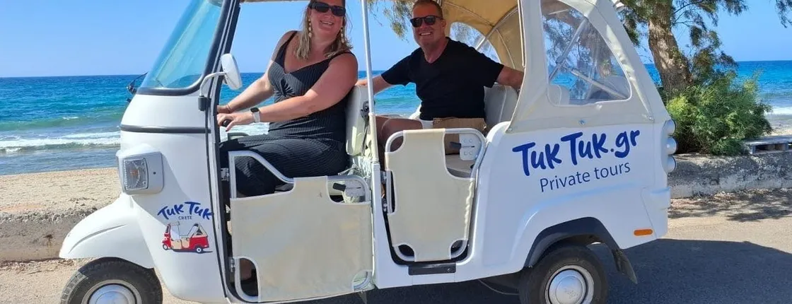 Private tuk-tuk tour of Crete's inland villages with tastings