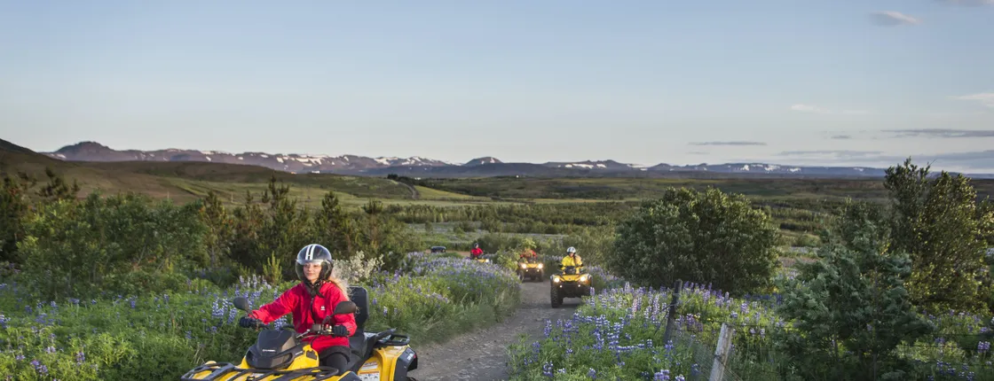 Quad riding and golden circle combo tour