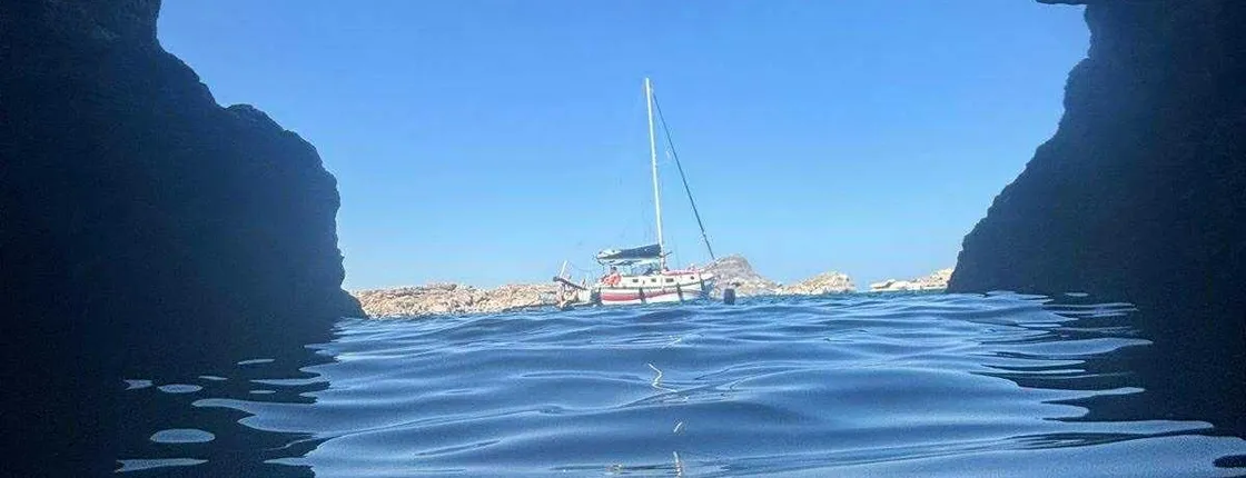 Lindos 3 caves sailboat tour with lunch and drinks