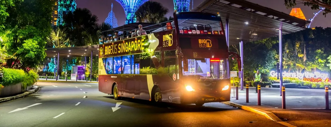 Big Bus panoramic night tour of Singapore