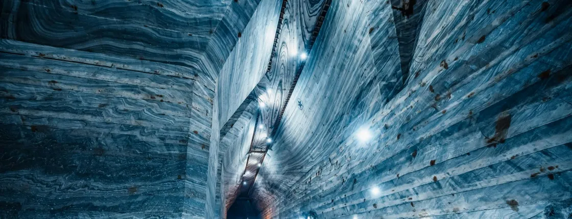 Salt mine with wine tasting tour