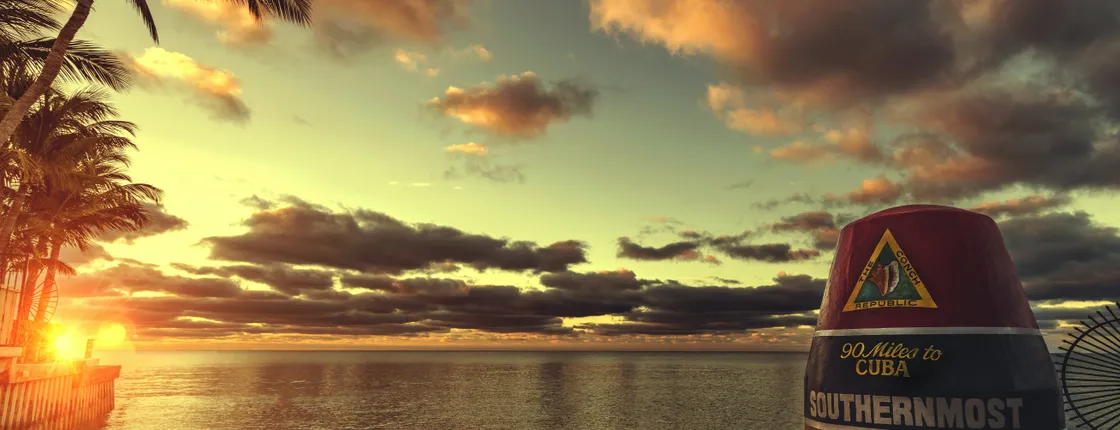 Key West sunset Tiki Boat cruise
