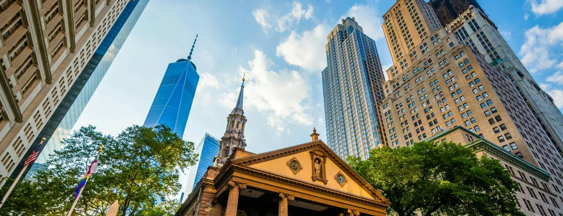 9-11 Ground Zero walking tour: St. Paul's Chapel, Firefighter's Memorial Wall and 9-11 Memorial