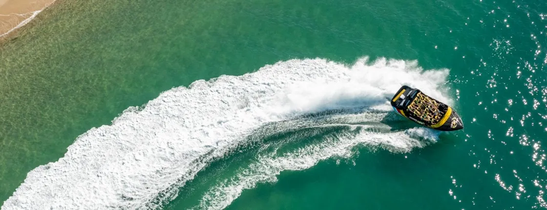 Premium broadwater adventure jet boat ride