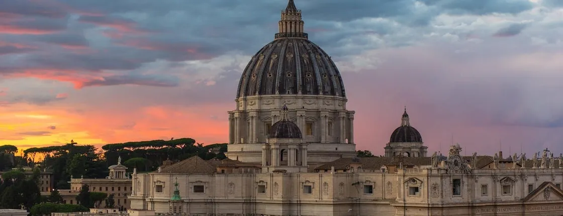 St. Peter's Basilica, Passetto di Borgo and Castel Sant'Angelo entry