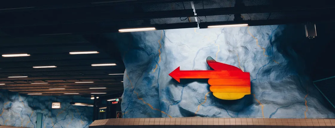 Underground Metro Art Ride with a local in Stockholm