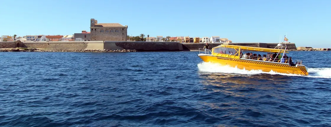 Tabarca island round-trip ticket from Santa Pola by taxi boat