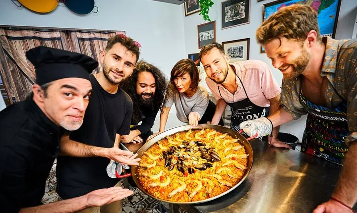 Barcelona Paella Cooking Class with La Boqueria Market Visit 