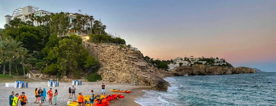 Moonlight Kayaking with Dinner from Villajoyosa