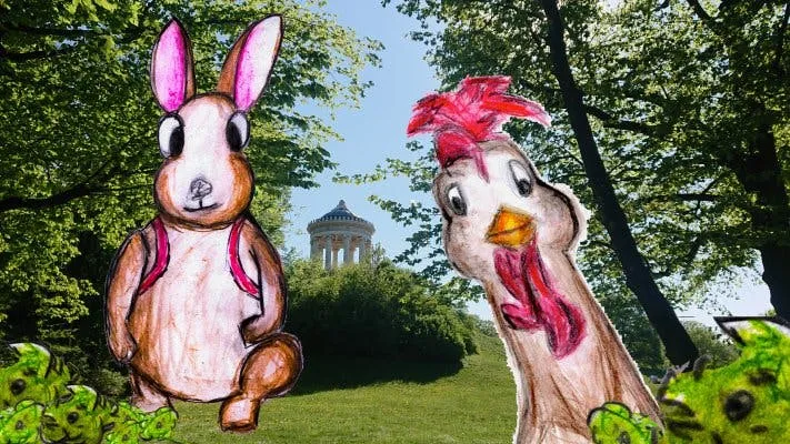 Child-friendly city rally  in Munich "Adventure in the English Garden"